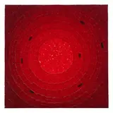 Untitled by Phyllis Stevens, Red colored tessellated acrylic/plexiglass mosaic target panel, sold May 2025