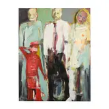 Group Portrait by Richard Garrison, Acrylic on canvas, sold May 2025