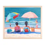Beach Day by Stephen Moore, Oil on canvas, sold May 2025