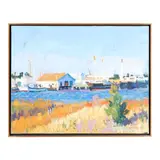 View of Pivers Island from Beaufort by Stephen Moore, Acrylic on canvas, sold May 2025