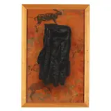 Glove by Paul Hartley, Acrylic and oil on paper (mounted to board), sold May 2025