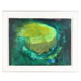 Untitled by Bob Rankin, Acrylic and mixed media on artist board, sold May 2025