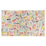 Monumental Mural Size Colorful Abstract Painting by Sam Ezell, Oil on canvas, sold May 2025