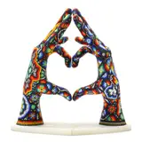 Love Temple by Chroma Aka Rick Wolfryd, 20254 two-part sculpture, sold May 2025