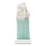 Cast Glass and Granite Sculpture by Thomas Scoon, Cast glass and white granite, sold May 2025
