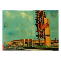 Sands by Greg Miller, Mixed media on board with resin, sold May 2025