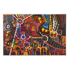 Insect Machine by Robert Barnard, Acrylic on canvas, sold May 2025