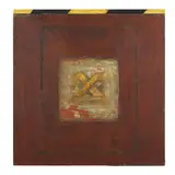 Untitled (X) by Bill Fisher, Oil and cold wax on assembled panel, sold May 2025