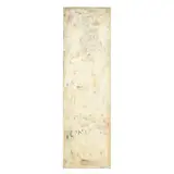 Untitled (White Abstract) by Bill Fisher, Oil and cold wax on panel, sold May 2025