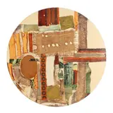 Lace Theme: Tabac by Lynn Moody Igoe, Oil and mixed media on canvas, sold May 2025