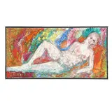 Reclining Nude, Light Hair by Herbert Art, Acrylic on canvas, sold May 2025