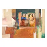 Cicle Message II by Robert Cvetkovski, Oil and mixed media on canvas, sold May 2025