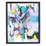 Untitled Abstract by Robert Cvetkovski, Acrylic on masonite, sold May 2025