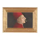 Smoker by Julie Speed, Gouache on Arches paper, sold May 2025