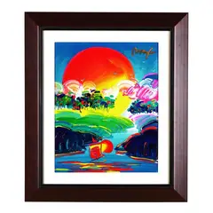 Without Borders, Version II by Peter Max, Acrylic on canvas, sold May 2025