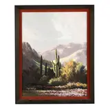 Saguaro Discovery by Curt Walters, Oil on masonite, sold Mar 2025
