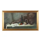 Still Life with Saddle and Eggs by Paul Yarovenko, Oil on canvas, sold Mar 2025