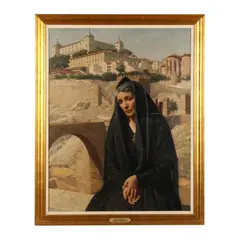 Lament for Spain by John Bulloch Souter, Oil on canvas, sold Mar 2025