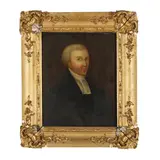 Portrait of Revered Isaac Grayson by George Nicholls, Oil on canvas, sold Mar 2025