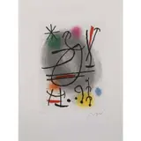 Caillou by Joan Miró, 1978, Lithographie sur papier vélin BFK Rives, sold Dec 2023