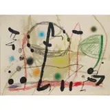 Variaciones acrosticas en el jardin de Miró (pl.13) by Joan Miró, 1975, Lithographie sur papier vélin, sold Dec 2023