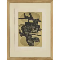 Galdar by Maurice Estève, 1975, Lithographie sur papier vélin d'Arches, sold Dec 2023