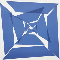 Carré coupé en 12 by Vera Molnár, 2018, Sérigraphie sur papier vélin, sold Dec 2023