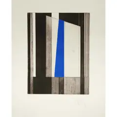 Découpe by Luc Peire, 1993, Eau-forte et aquatinte sur papier vélin BFK Rives, sold Dec 2023