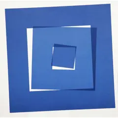 Carré coupé en 3 by Vera Molnár, 2018, Sérigraphie sur papier vélin, sold Dec 2023