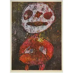 Personnage au costume rouge by Jean Dubuffet, 1961, Lithographie sur papier vélin d'Arches, sold Dec 2023
