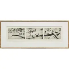 Sans titre - c. 1990 by Gérard Garouste, Eau-forte, aquatinte et pointe sèche sur papier vélin d'Arches filigrané, sold Dec 2023