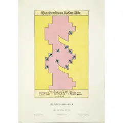 Die Neujahrsfeier by Ilya Kabakov, 1995, Lithographie sur papier vélin, sold Dec 2023