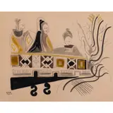 Sans titre by Souleymane Keita, 1972, Aquarelle sur papier, sold Nov 2023