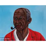 Un très bon papa by Chéri Samba, 2019, Acrylique sur toile, sold Nov 2023