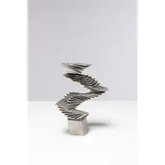 Volume figé by Pol Bury, circa 1993, Acier inoxydable, sold Jan 2024