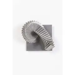 Volume figé (sculpture murale) by Pol Bury, circa 1993, Acier inoxydable, sold Jan 2024