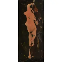 Ramollissement n°3, J.A.D. Ingres, La Source by Pol Bury, 1980, Photographie sur toile photo-sensibilisée marouflée sur panneau de bois, sold Jan 2024