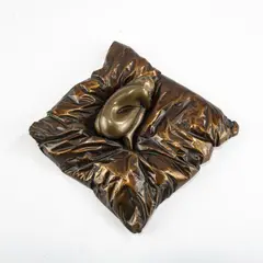 2-teilige Skulptur 'Nel Nido by Bruno Bruni, 2004, bronze, sold Oct 2025