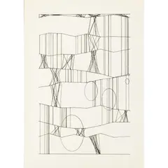 Hommage à Paul Klee by Frieder Nake, 1966, ink, sold Oct 2025