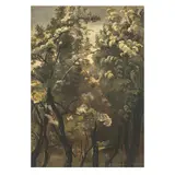 Waldstudie, ca. 1830 by Christian Friedrich Gille, oil on paper, sold Oct 2025