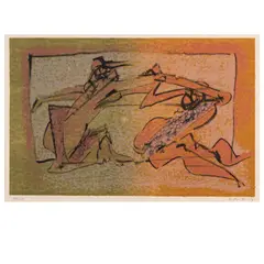 Ohne Titel aus: 'Les demeures d'Hypnos by Dorothea Tanning, 1976, color lithograph, sold Oct 2025