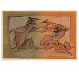 Ohne Titel aus: 'Les demeures d'Hypnos by Dorothea Tanning, 1976, color lithograph, sold Oct 2025