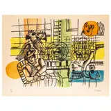 Le Marchand d'Oiseaux' aus: 'La Ville by Fernand Léger, 1959, color lithograph, sold Oct 2025