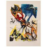 Les bouches (Papillons surréalistes) by Salvador Dalí, 1972, color lithograph, sold Oct 2025
