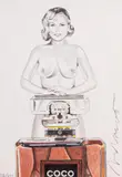 Coco Cookie by Mel Ramos, 2015, pencil, sold Oct 2025