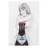 Tallulah Tucher by Mel Ramos, 2015, pencil, sold Oct 2025