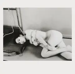 Ohne Titel, aus der Serie 'Kinbaku by Nobuyoshi Araki, 1989, gelatin silver print, sold Mar 2025