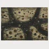 Terre d'Istrie by Zoran Mušič, 1959, color etching, sold Mar 2025