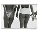 Buzios, Brasil by Elliott Erwitt, 1990, gelatin silver print, sold Mar 2025