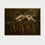 Monica the Queen', #392 by Jan Saudek, 1989, gelatin silver print, sold Mar 2025